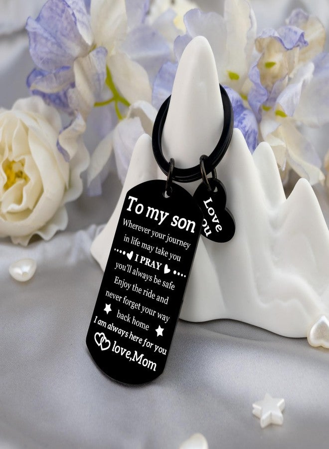 MOEXUKO Christmas Gifts for Son Keychain Stocking Stuffers for Teen Boys Son Gifts from Mom Birthday Gift for Sons Adult I Love You Gift for Stepson Graduation Fathers Day Stocking Stuffers for Him - Image 5